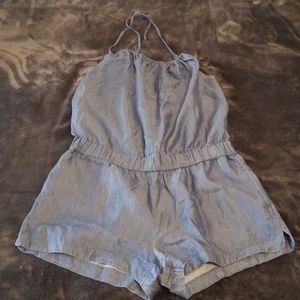 Victoria Secret denim halter romper
